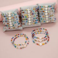 Hawaiian Beach Sweet Letter Artificial Crystal Shell Beaded Women's Bracelets main image 1