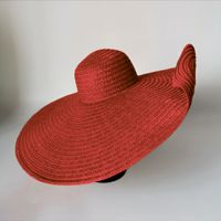 Women's Vacation Solid Color Big Eaves Straw Hat sku image 2
