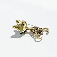 Business Fox Alloy Inlay Rhinestones Glass Unisex Brooches main image 4