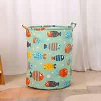 Pastoral Dinosaur Cotton And Linen Clothes Basket sku image 14