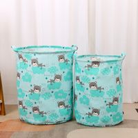 Pastoral Dinosaur Cotton And Linen Clothes Basket sku image 15