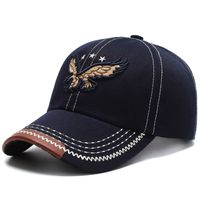 Men's Basic Simple Style Eagle Embroidery Curved Eaves Baseball Cap sku image 1