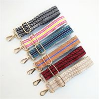 All Seasons Cotton Webbing Stripe Sling Strap Bag Strap main image 1