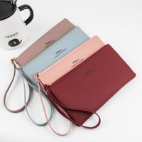 Women's Solid Color Pu Leather Zipper Coin Purses main image 1