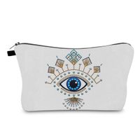 Vintage Style Devil's Eye Polyester Square Makeup Bags main image 1