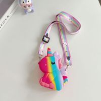 Kid's Unicorn Silica Gel Zipper Kids Wallets sku image 9