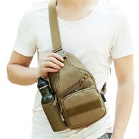 Men's Vintage Style Solid Color Oxford Cloth Waterproof Waist Bags main image 3