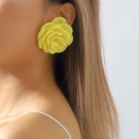 Elegante Señora Estilo Clásico Flor Perla De Imitación Tela Mujeres Pulsera Aretes Collar sku image 18