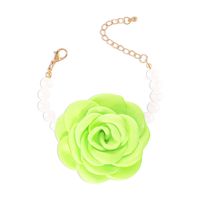 Wholesale Jewelry Streetwear Flower Imitation Pearl Alloy Cloth Bracelets main image 2