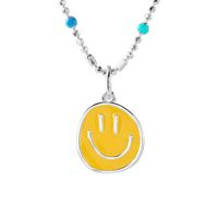 Casual Cute Streetwear Smiley Face Sterling Silver Pendant Necklace In Bulk sku image 3