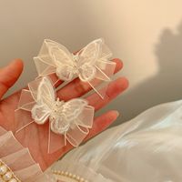 Casual Elegant Korean Style Bow Knot Gauze Hair Clip main image 5