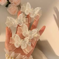 Casual Elegant Korean Style Bow Knot Gauze Hair Clip main image 1