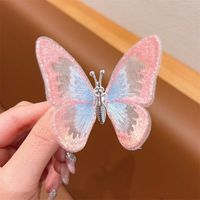 Cute Sweet Butterfly Synthetics Gauze Hair Clip sku image 1