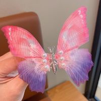 Cute Sweet Butterfly Synthetics Gauze Hair Clip sku image 8
