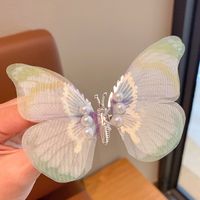 Cute Sweet Butterfly Synthetics Gauze Hair Clip sku image 10