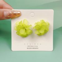 1 Pair Cute Heart Shape Flower Bow Knot Plating Inlay Alloy Artificial Gemstones Drop Earrings Ear Studs sku image 51