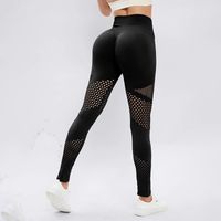 Sports Solid Color Nylon Active Bottoms Leggings main image 4