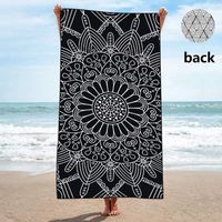 Retro Vacation Flower Elephant Skull Beach Towels sku image 1