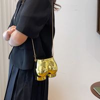 Women's Small Arylic Geometric Ass Streetwear Hip Shape Magnetic Buckle Crossbody Bag main image 4