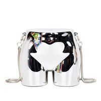 Women's Small Arylic Geometric Ass Streetwear Hip Shape Magnetic Buckle Crossbody Bag sku image 2