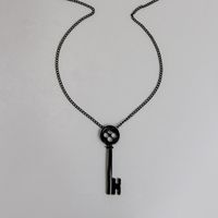 Original Design Letter Key Alloy Stoving Varnish Unisex Pendant Necklace main image 2