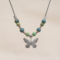 Ethnic Style Butterfly Alloy Wholesale Pendant Necklace main image 4