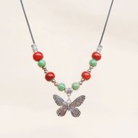 Ethnic Style Butterfly Alloy Wholesale Pendant Necklace main image 3