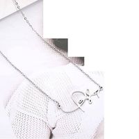Lady Number Stainless Steel Alloy Polishing Necklace main image 3