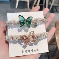 Classic Style Butterfly Crystal Bowknot Hair Tie main image 4