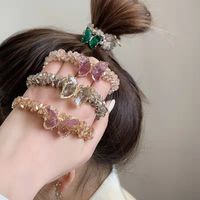 Classic Style Butterfly Crystal Bowknot Hair Tie main image 1