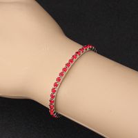 Wholesale Jewelry Simple Style Solid Color Alloy Artificial Gemstones Inlay Bracelets sku image 1