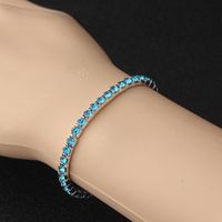 Wholesale Jewelry Simple Style Solid Color Alloy Artificial Gemstones Inlay Bracelets sku image 3