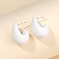 1 Pair Sweet Simple Style Water Droplets Plastic Resin Ear Studs sku image 2