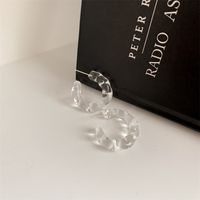 1 Pair Casual Simple Style C Shape Arylic Ear Studs sku image 5