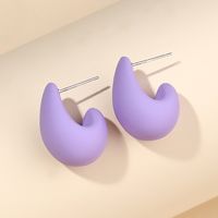 1 Pair Sweet Simple Style Water Droplets Plastic Resin Ear Studs sku image 5