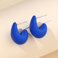 1 Pair Sweet Simple Style Water Droplets Plastic Resin Ear Studs sku image 1