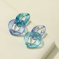 1 Pair Lady Vacation Geometric Arylic Earrings sku image 1