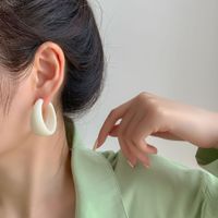 1 Pair Simple Style Geometric Arylic Ear Studs sku image 8
