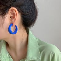 1 Pair Simple Style Geometric Arylic Ear Studs sku image 5