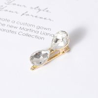 Sweet Bow Knot Alloy Plating Inlay Artificial Crystal Hair Clip main image 3