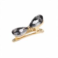Sweet Bow Knot Alloy Plating Inlay Artificial Crystal Hair Clip main image 4