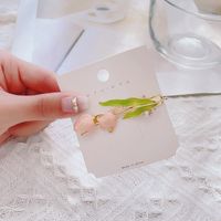 Japanischer Stil Süss Blume Legierung Emaille Überzug Inlay Perle Haarklammer sku image 1
