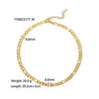 201 Stainless Steel 304 Stainless Steel 18K Gold Plated Streetwear Inlay Heart Shape Zircon Necklace sku image 8