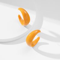 1 Pair Korean Style C Shape Arylic Ear Studs main image 4