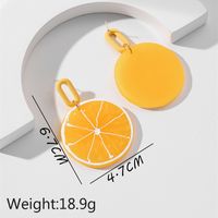 1 Pair Cute Sweet Lemon Fruit Pineapple Arylic Drop Earrings main image 3
