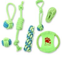 Cute Cotton Rope Bite-resistant Dog Molar Toy Dog Chewing Rope Combination Set sku image 13
