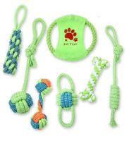 Cute Cotton Rope Bite-resistant Dog Molar Toy Dog Chewing Rope Combination Set sku image 15