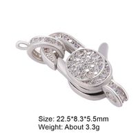 Classic Style Solid Color Copper Inlay Zircon Jewelry Accessories sku image 11
