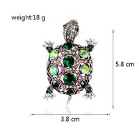 Classic Style Tortoise Alloy Inlay Rhinestones Women's Brooches main image 2