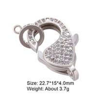 Classic Style Solid Color Copper Inlay Zircon Jewelry Accessories sku image 17
